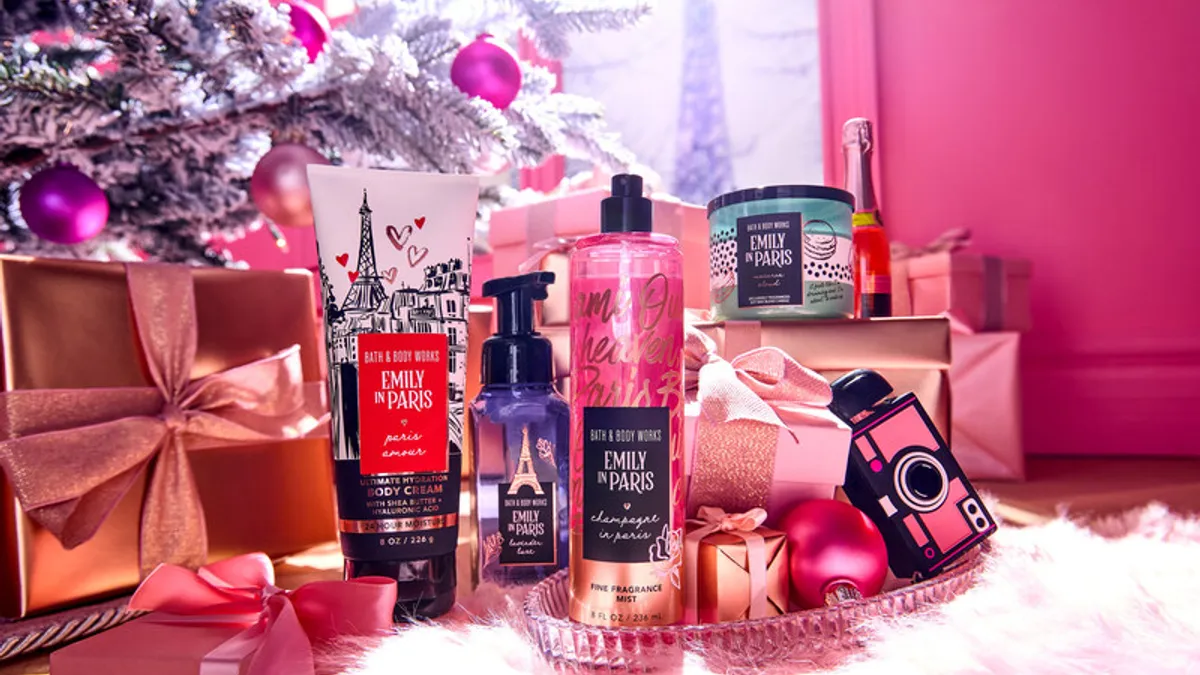 Bath & Body Works features a collaboration with Emily in Paris.