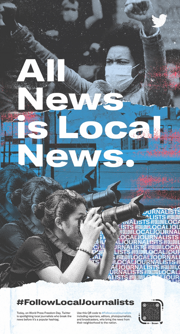Twitter local journalism ads