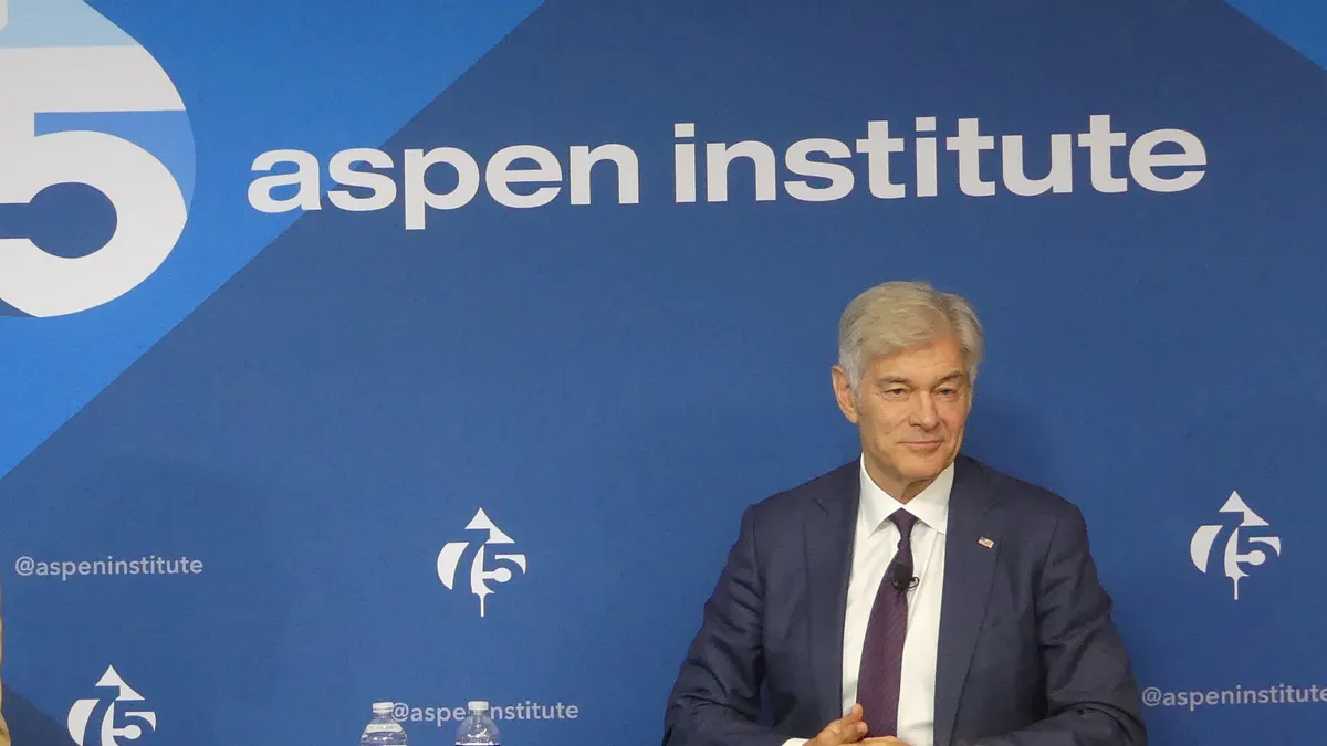 CMS Administrator Dr. Mehmet Oz speaks at an Aspen Institute event.
