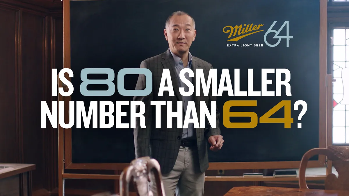 Miller64 counts on light beer fans to solve math problem