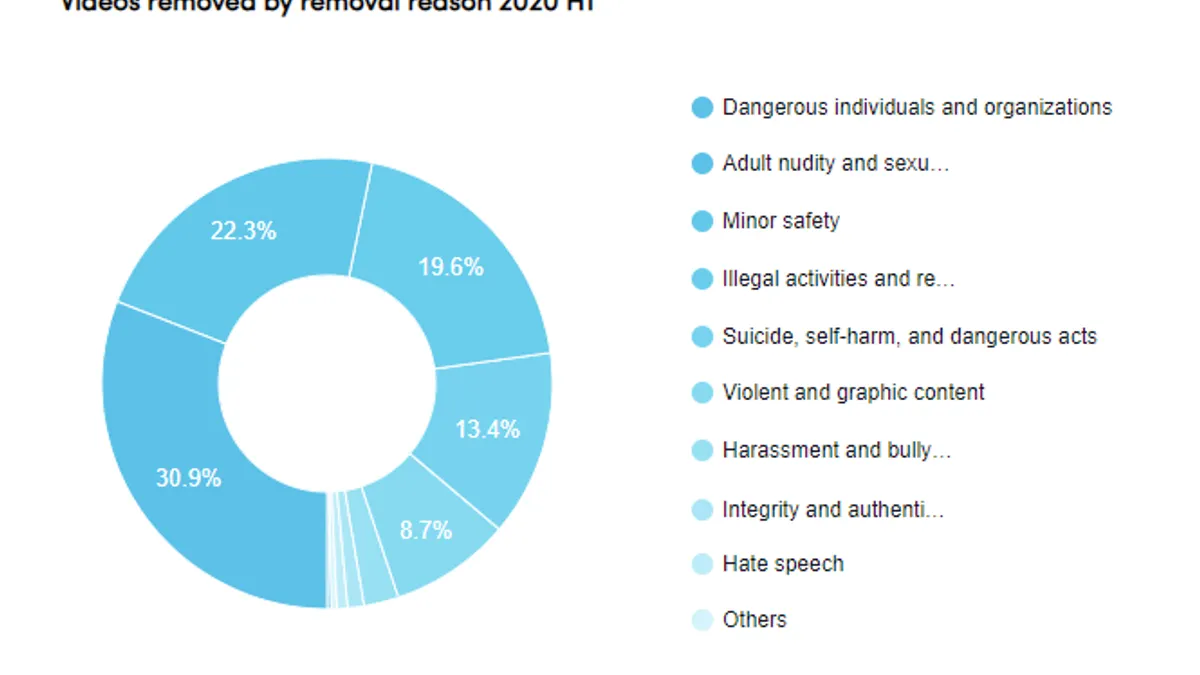 TikTok transparency report