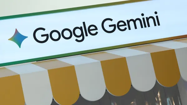 A sign reads "Google Gemini"