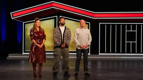 Maria Menounos, Wendell Holland and Eric Eremita on the set of "Designed To Last"