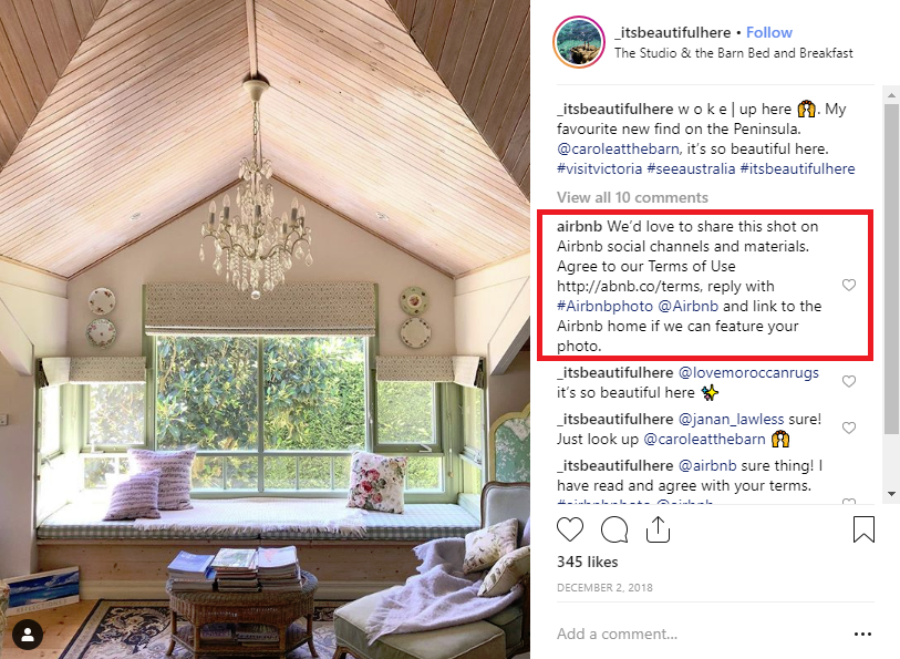AirBnB Instagram