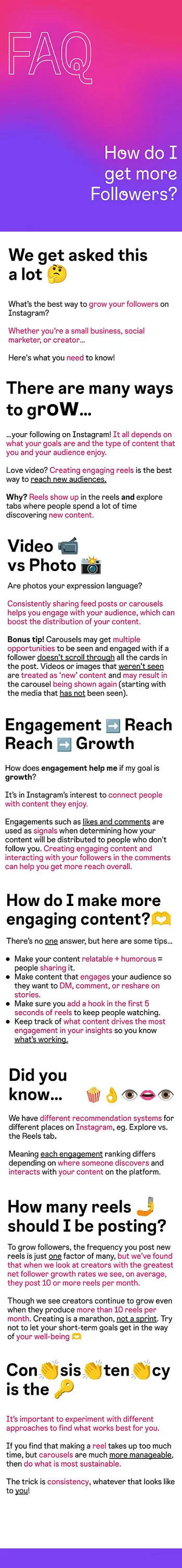 Instagram growth tips