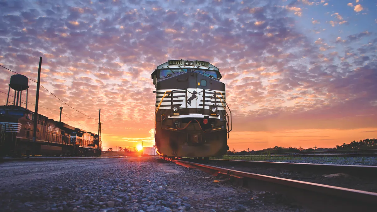 Norfolk Southern train Bellevue Yard Ohio