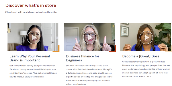Facebook women's business tips