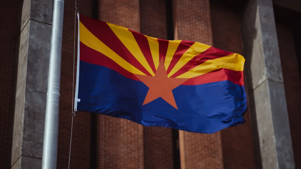 The state flag of Arizona