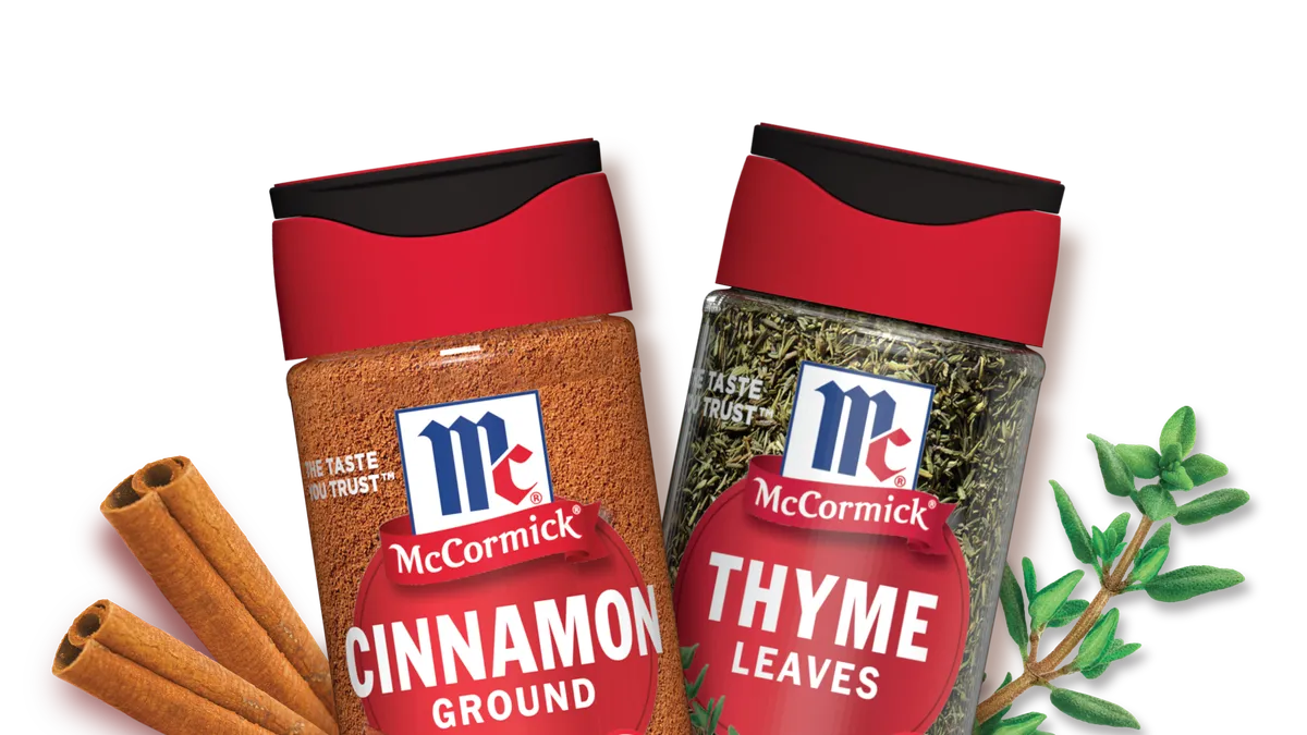 McCormick's redesigned spice bottles