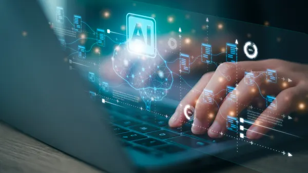 AI PC concept shown on laptop