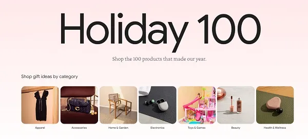 Google Holiday 100