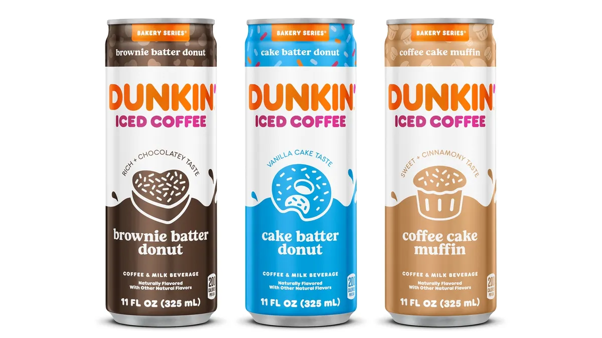 Dunkin coffee RTD bakery series