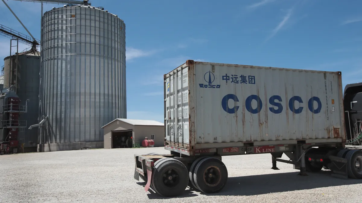 A truck labeled Cosco