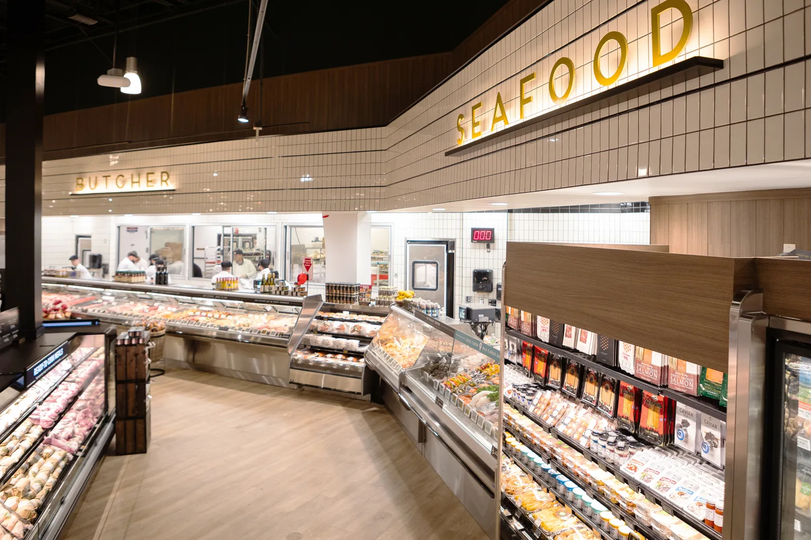 The Fresh Market's in-store butcher and seafood counters in its Lakewood Ranch, Florida, location