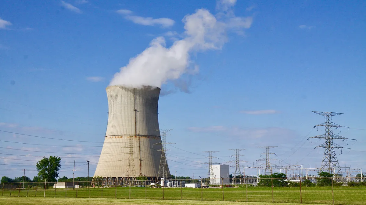 Nuclear power station on the shores of Lake Erie in Ohio.