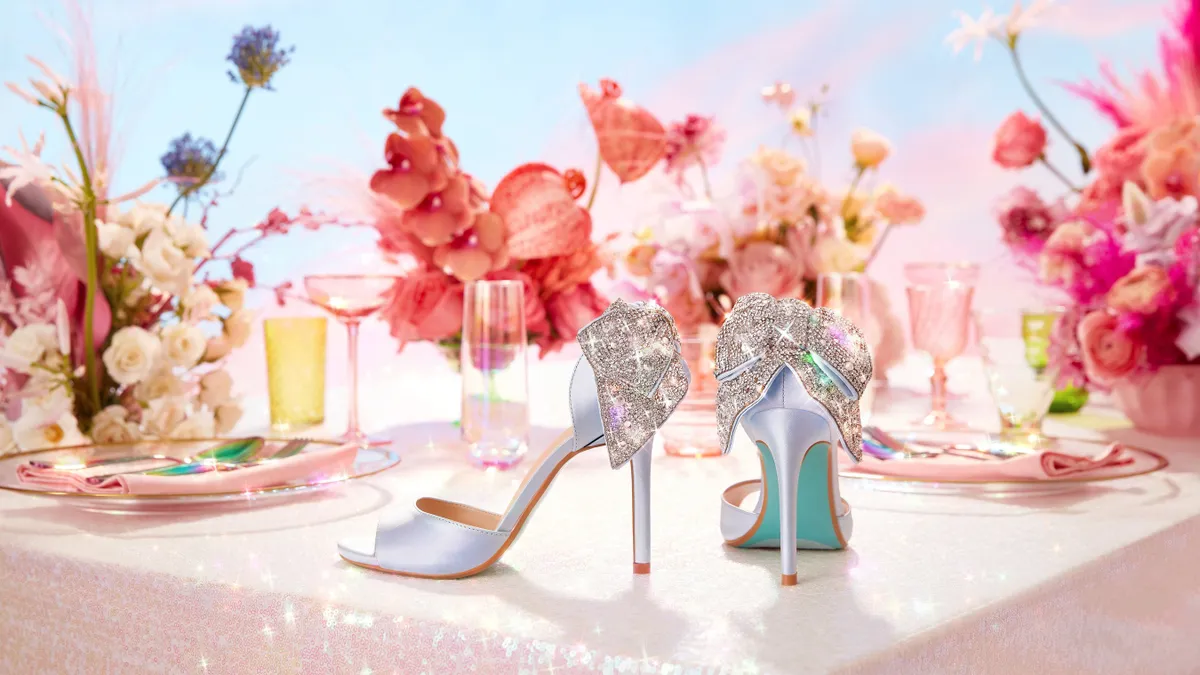 David's Bridal partners with Betsey Johnson on a shoe collection.