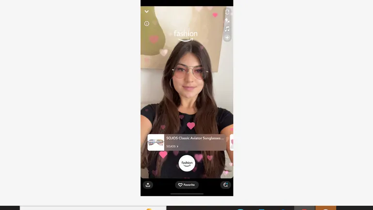 Amazon Fashion Tries Snapchat’s AR Shopping Lenses