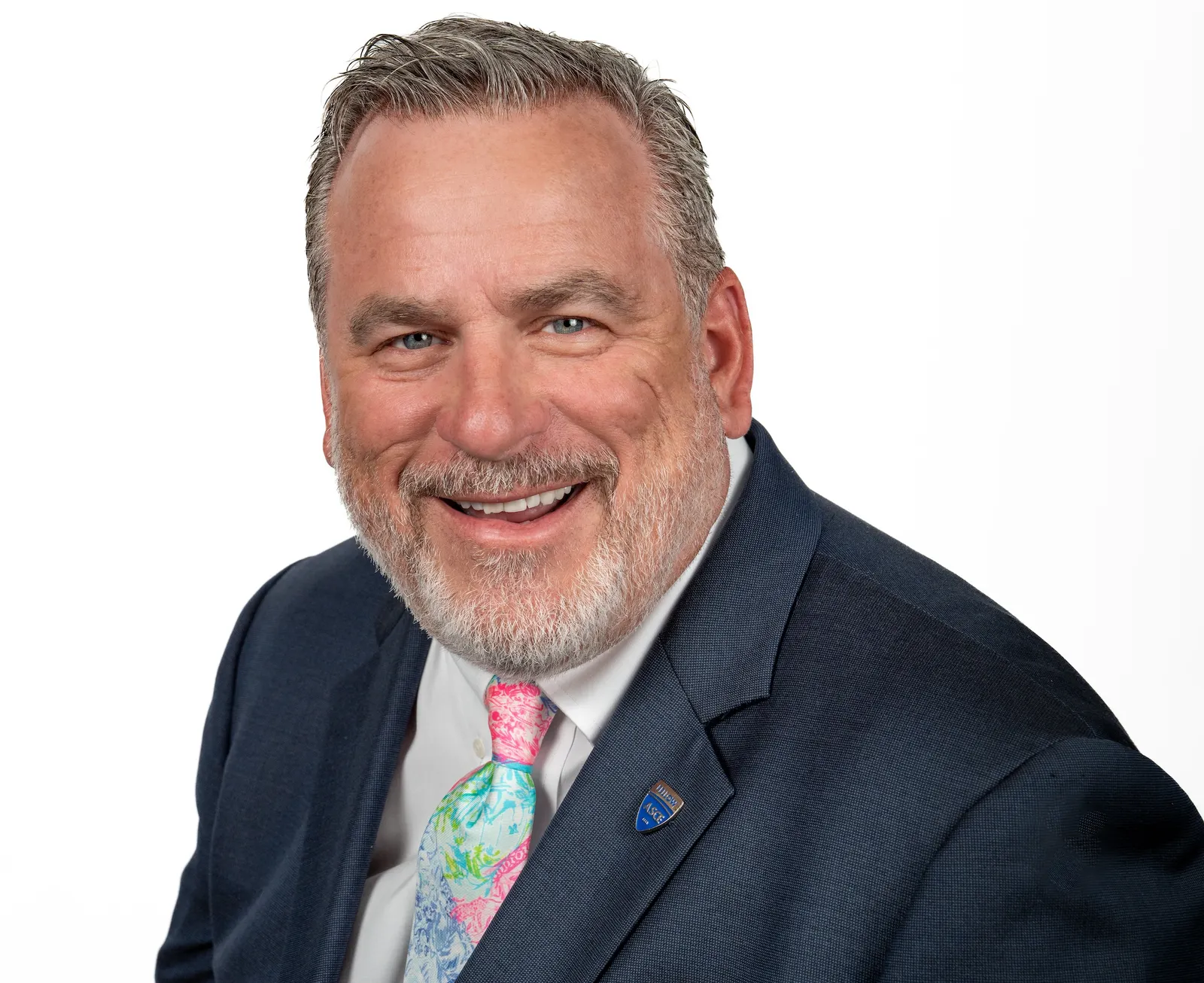 A headshot of a business executive.