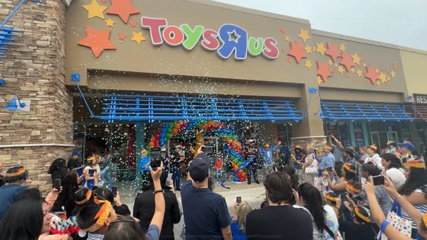 The grand opening of a Toys R Us store in San Marcos, Texas.