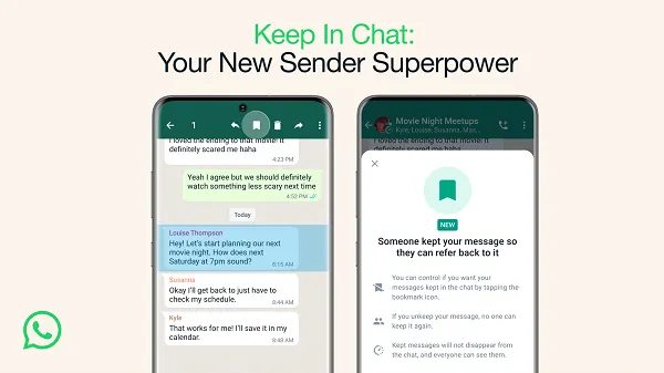 WhatsApp disappearing messages