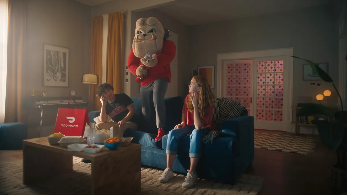 DoorDash's "Too Much Winning Energy" campaign imagery