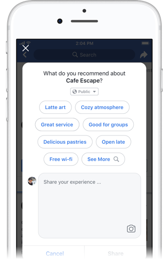 Facebook's new business Page tags