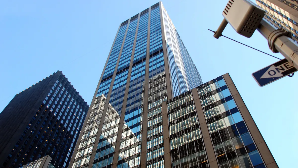 A skyscraper on Sixth Avenue in Manhattan, which houses a Cushman & Wakefield office.