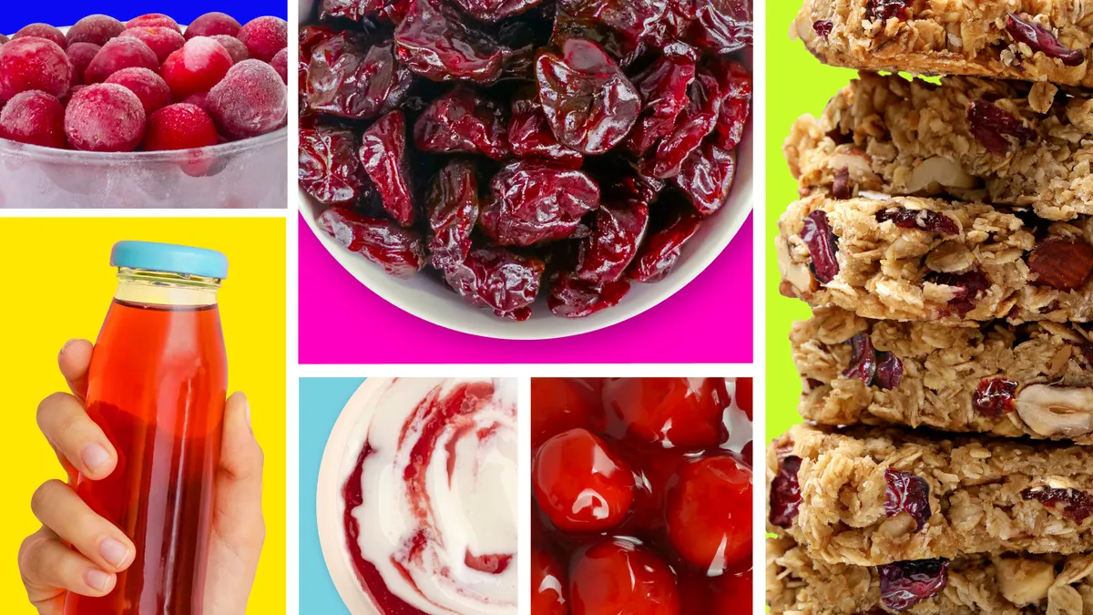Images of various versions of cherries