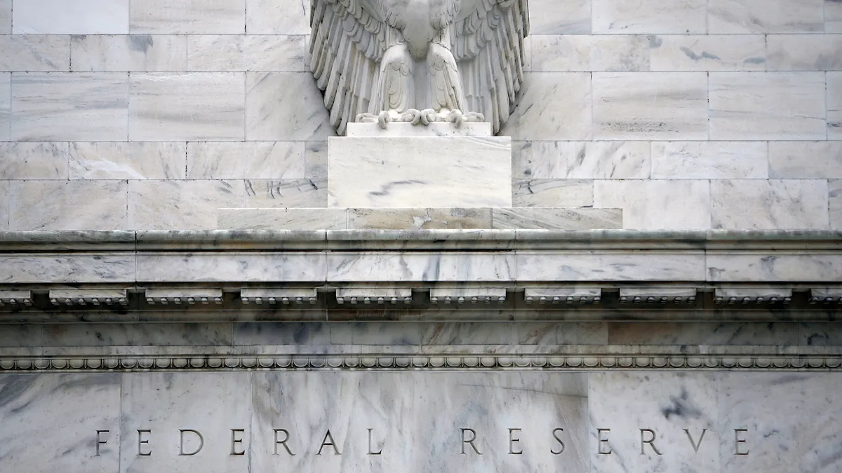 The Federal Reserve building is seen January 22, 2008 in Washington, DC.