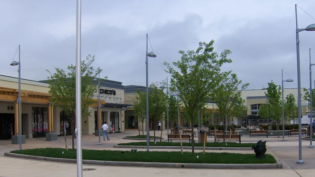 A shopping center.