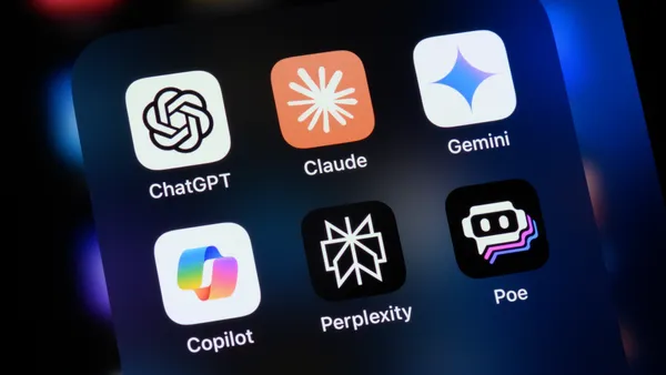 Apps for generative AI tools, including ChatGPT, Gemini and Copilot, are pictured on an Apple iPhone on Aug. 22, 2024 in Toronto, Canada.