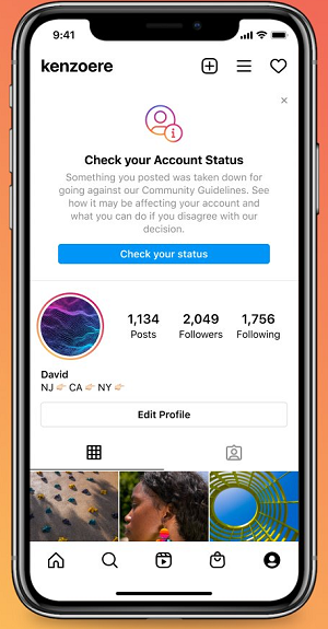 Instagram account impacts