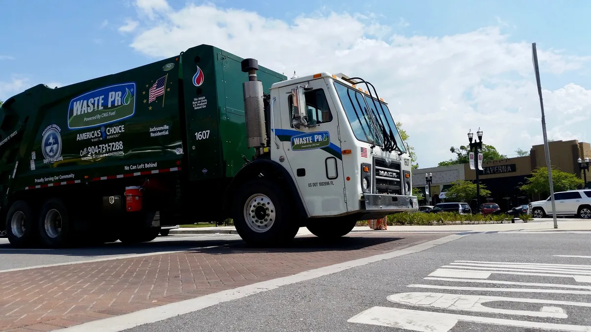 Waste Pro Mack truck