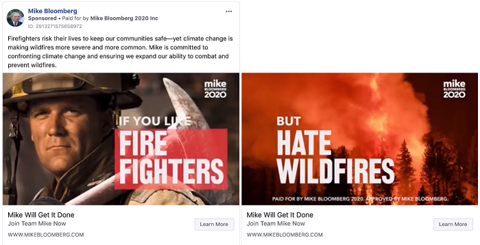Bloomberg campaign example