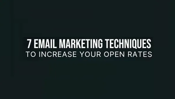 7 email marketing techniques infographic