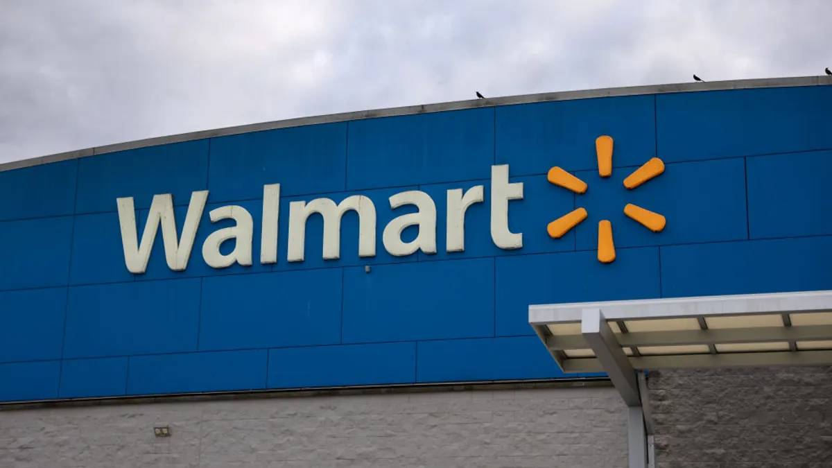 Store signage shown outside a large retail store