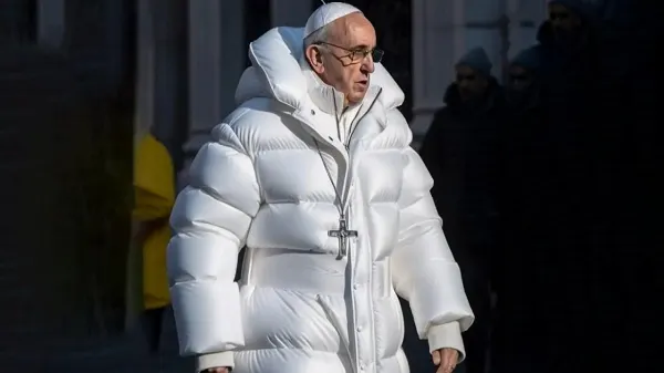 Pope in a Puffer Jacket