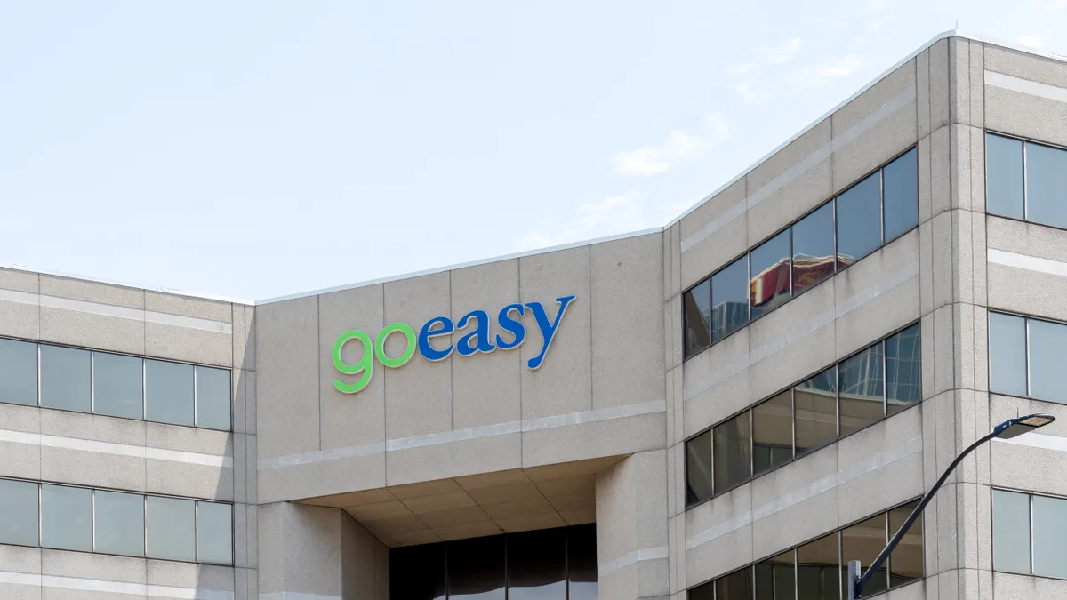 Goeasy head office building in Mississauga, Ontario, Canada on June 27, 2021.