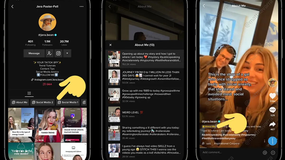 TikTok playlists