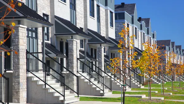 Modern similar urban neighborhood