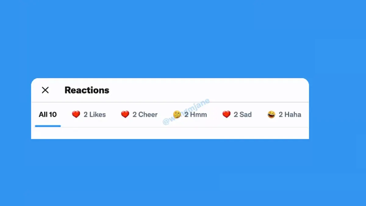 Twitter Reactions test