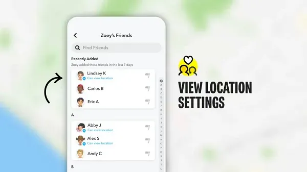 Snapchat location sharing