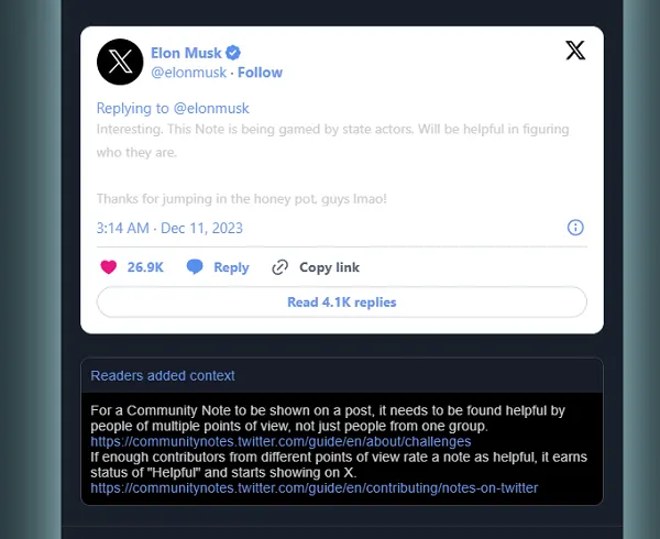 Community Notes Leaderboard