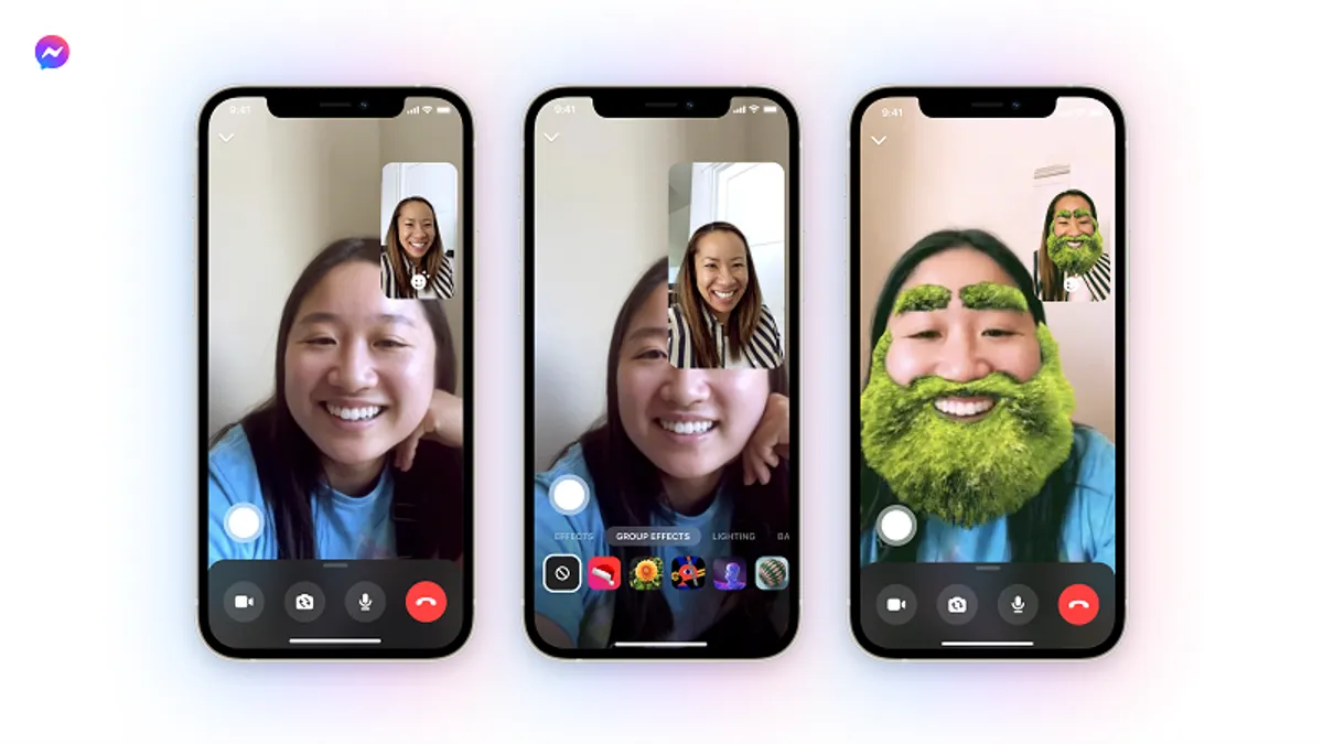 Facebook Messenger group effects