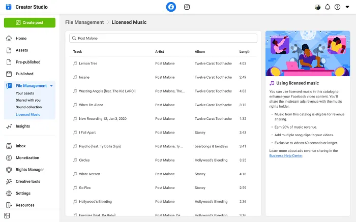 Meta Music Rights