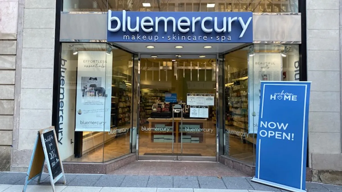 Bluemercury storefront.