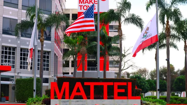 Mattel headquarters building in El Segundo, California on Jan. 19, 2025.