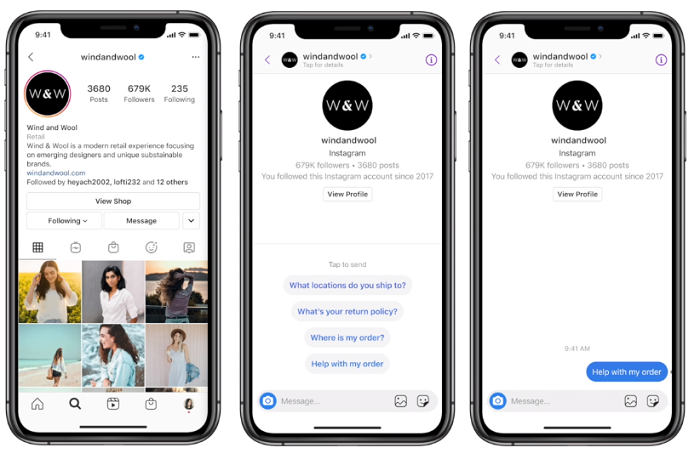 Instagram Message API