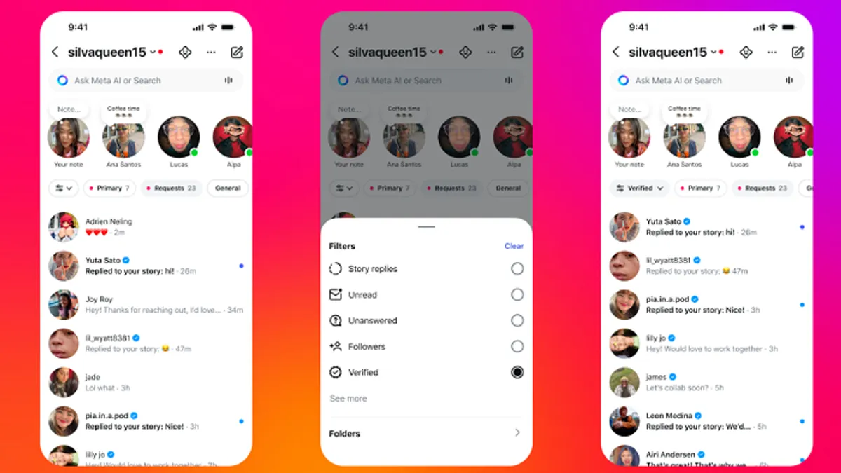 Instagram DM updates