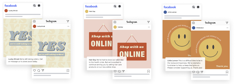 Facebook business templates